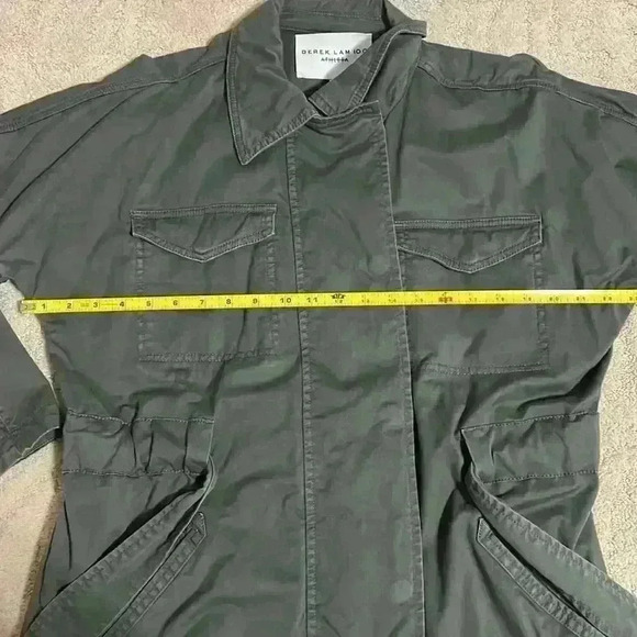 Athleta x Derek Lam Greenwich Utility Jacket size Medium army green - Picture 7 of 10
